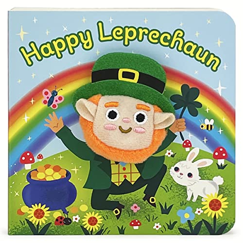Happy Leprechaun Finger Puppet Plush St. Patrick’s Day Board Book Ages 0-4 (Finger Puppet Board Book)