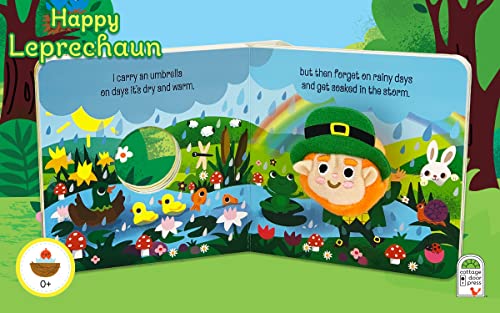 Happy Leprechaun Finger Puppet Plush St. Patrick’s Day Board Book Ages 0-4 (Finger Puppet Board Book) | The Storepaperoomates Retail Market - Fast Affordable Shopping