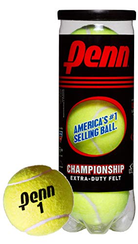 Penn Championship Extra-Duty Felt Tennis Balls Can – 3 Count per Can
