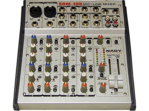 Nady SRM-10X 10-CHANNEL Compact Stereo Mic/line Mixer