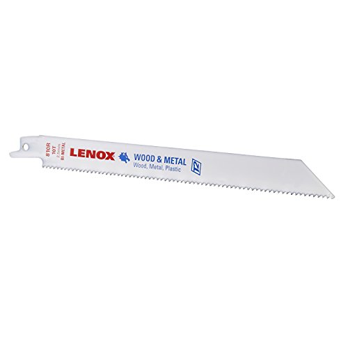 LENOX Tools Bi-Metal Reciprocating Saw Blade, 8-inch, 10 TPI, 25-Pack (20590B810R)