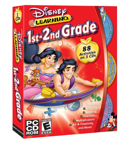 Disney’s 1st & 2nd Grade Bundle (Pixar 1st Grade, Secret Keys, and Aladdin Reading Quest)