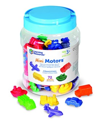 Learning Resources Mini Motors Counting and Sorting Fun Set – 72 Pieces, Ages 3+ Car Counters for Kids, Preschool Math Counters, Math for Preschoolers | The Storepaperoomates Retail Market - Fast Affordable Shopping