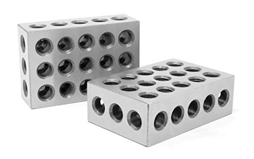 WEN 10423 3 x 2 x 1-Inch Steel-Hardened Precision 123 Blocks, Two Pack