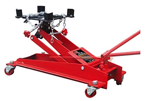 BIG RED TR4076 Torin Hydraulic Roll-Under Transmission Service/Floor Jack: 1/2 Ton (1,000 lb) Capacity, Red