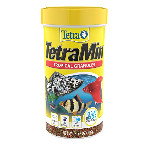 Tetra TetraMin Tropical Granules 3.52 Ounces, Nutritionally Balanced Fish Food