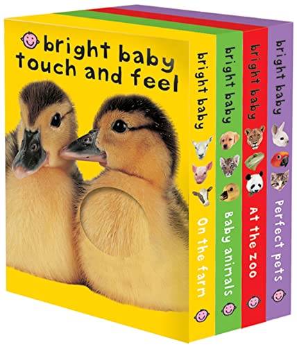 Bright Baby Touch & Feel Boxed Set: On the Farm, Baby Animals, At the Zoo and Perfect Pets (Bright Baby Touch and Feel)