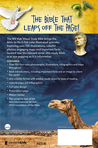 NIV, Kids’ Visual Study Bible, Leathersoft, Bronze, Full Color Interior: Explore the Story of the Bible—People, Places, and History | The Storepaperoomates Retail Market - Fast Affordable Shopping