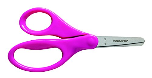 Fiskars Kids Scissors, Scissors for School, Blunt Tip Scissors, 5 Inch, Color Received May Vary