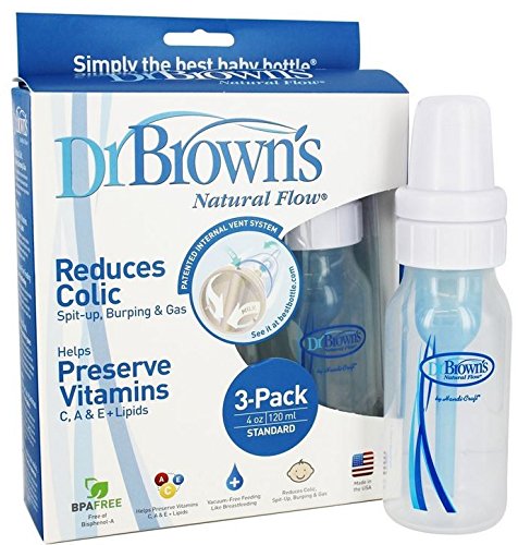 Dr. Brown’s Original Bottle, 4 Ounce, 3-Pack