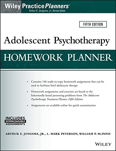 Adolescent Psychotherapy Homework Planner (PracticePlanners)