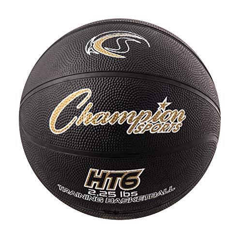 Champion Sports Weighted Basketball Trainer, Intermediate (Size 6 – 28.5″) – 2.25 lbs , Black