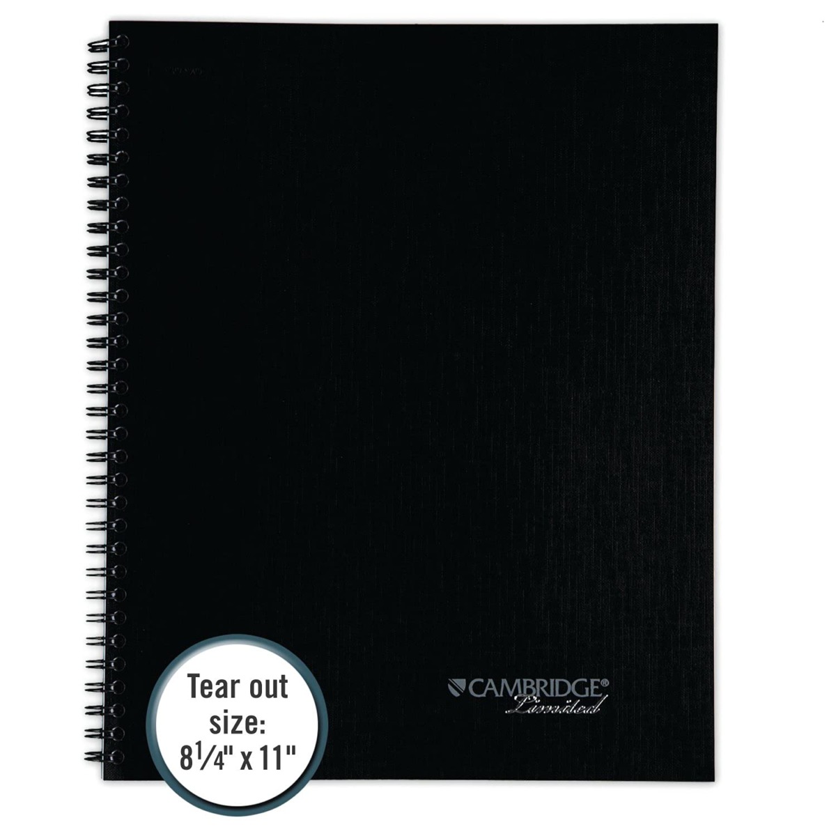 Cambridge Limited Business Notebook, 8-1/4 x 11 Inches, Wirebound, Action Planner, Black (06064) | The Storepaperoomates Retail Market - Fast Affordable Shopping