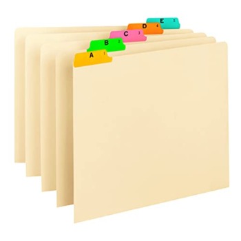 Smead 50180 Recycled Top Tab File Guides, Alpha, 1/5 Tab, Manila, Letter (Set of 25) | The Storepaperoomates Retail Market - Fast Affordable Shopping