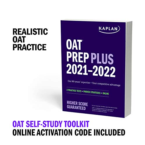 OAT Self-Study Toolkit 2021–2022: OAT Prep Plus Book + 4 Practice Tests + Qbank (Kaplan Test Prep)