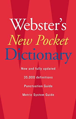 Houghton Mifflin Webster’s New Pocket Dictionary Printed Book