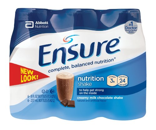 Ensure Creamy Milk Chocolate Shake, 6-8-Ounce Bottles