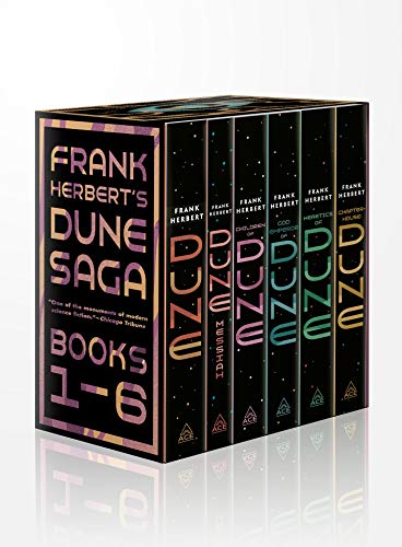 Frank Herbert’s Dune Saga 6-Book Boxed Set: Dune, Dune Messiah, Children of Dune, God Emperor of Dune, Heretics of Dune, and Chapterhouse: Dune (Dune, 1-6)