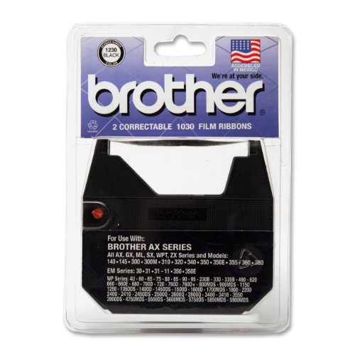 Brother 1030 Correctable Ribbon for Daisy Wheel Typewriter (2 Ribbons)