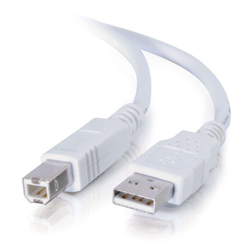 C2G 13400 USB 2.0 A to B USB Cable, 9.84 Feet (3 Meters), White