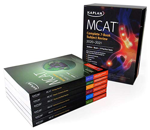 MCAT Complete 7-Book Subject Review 2020-2021: Online + Book + 3 Practice Tests (Kaplan Test Prep)