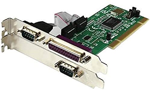 StarTech.com 2S1P PCI Serial Parallel Combo Card with 16550 UART – IEEE 1284 Card – Serial Parallel PCI – PCI Serial Adapter (PCI2S1P)