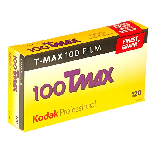Kodak 857 2273 Professional 100 Tmax Black and White Negative Film 120 (ISO 100) 5 Roll Pack