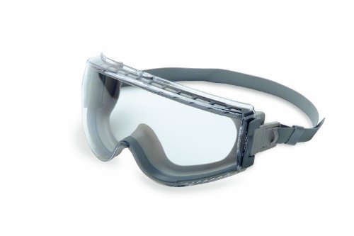 Honeywell UVEX Stealth Safety Goggles with Clear Uvextreme Anti-Fog Lens, Gray Body & Neoprene Headband (S3960C), Universal
