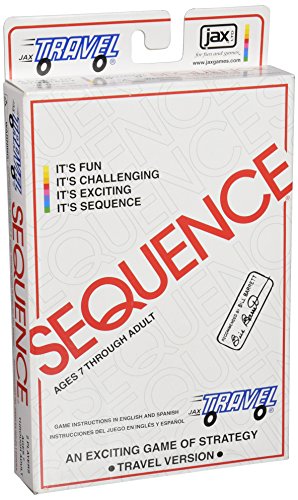 Jax Travel SEQUENCE – The Exciting Strategy Game in a Compact Travel Case! , White