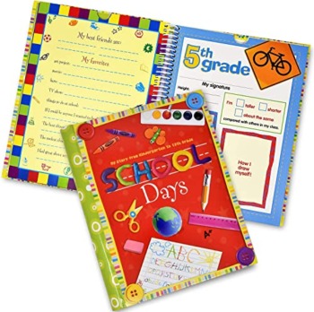 School Memory Book Album Keepsake Scrapbook Photo Kids Memories from Preschool Through 12th Grade with Pockets for Storage Portfolio + Bonus 12 Slots to Paste Pictures – of School Pictures, Grad etc. | The Storepaperoomates Retail Market - Fast Affordable Shopping