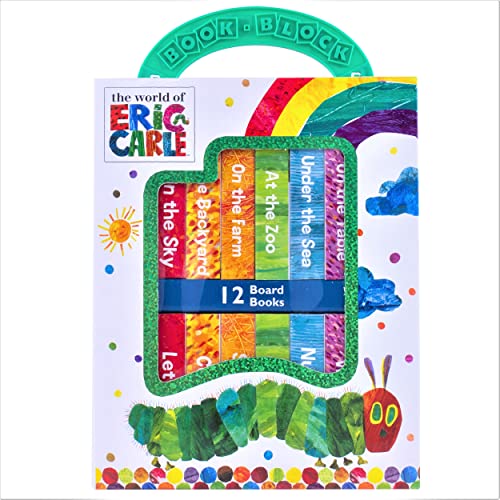 World of Eric Carle, My First Library 12 Board Book Set – First Words, Alphabet, Numbers, and More! Baby Books – PI Kids