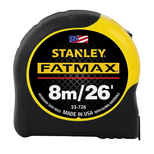 STANLEY FATMAX Tape Measure, Metric/Fractional, 26-Foot (33-726)