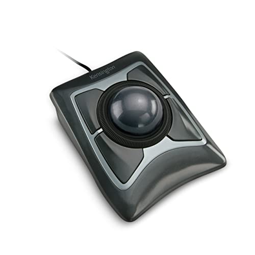 Kensington Expert Trackball Mouse (K64325), Black Silver, 5″W x 5-3/4″D x 2-1/2″H