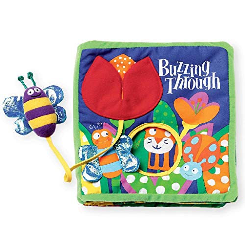 Manhattan Toy Soft Activity Book with Tethered Toy, Buzzing Through