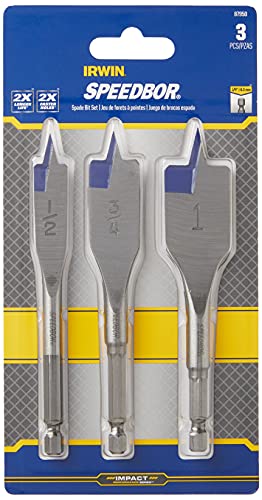 Irwin Industrial Tools 87950 Speebor Blue Groove Spade Bit Set, 3-Piece | The Storepaperoomates Retail Market - Fast Affordable Shopping