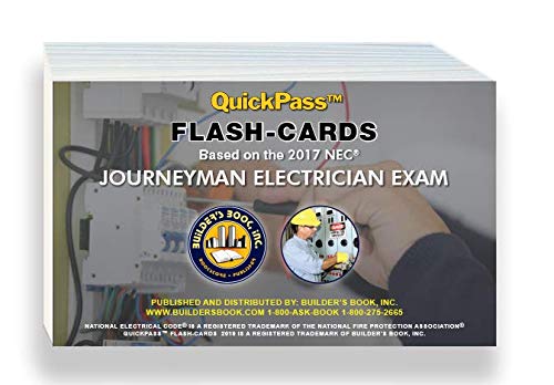 Journeyman Electrician Exam 2017 NEC QuickPass Flash Cards