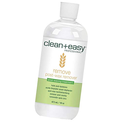 Clean + Easy Remove – After Wax Remover for the Skin with Wheat Germ Oil, Post Waxing Cleanser, 16 oz