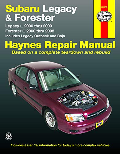Subaru Legacy 2000-2009 & Forester 2000-2008 Repair Manual (Haynes Repair Manual)