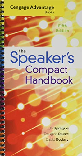 Cengage Advantage Books: The Speaker’s Compact Handbook, Spiral bound Version