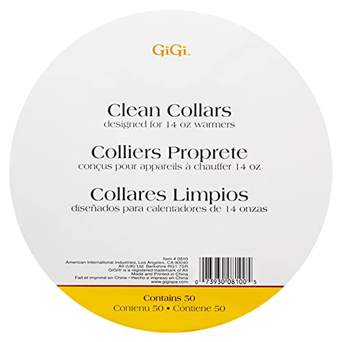 GiGi Clean Collars for 14-Ounce Wax Warmers, 50 Pieces