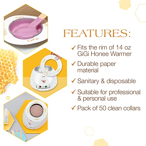 GiGi Clean Collars for 14-Ounce Wax Warmers, 50 Pieces | The Storepaperoomates Retail Market - Fast Affordable Shopping