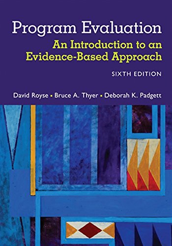 Program Evaluation: An Introduction to an Evidence-Based Approach