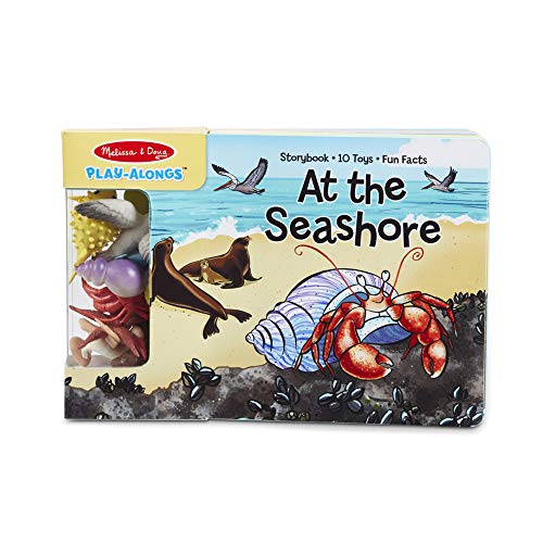 Melissa & Doug Children’s Book – Play-Alongs: At the Seashore (10 Pages, 10 Sea Creature Toys)