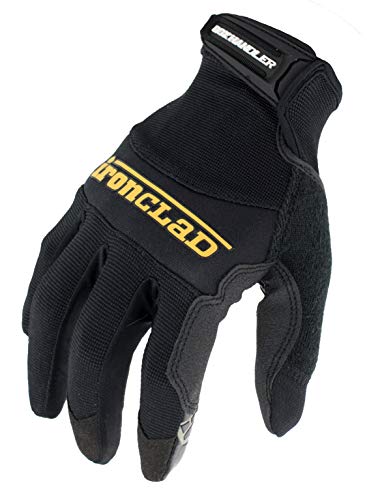 Ironclad Box Handler Work Gloves BHG, Extreme Grip, Performance Fit, Durable, Machine Washable, (1 Pair), Large – BHG-04-L, Black