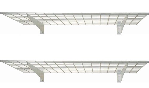 Hyloft 00630 48″ x 24″ Garage Wall Shelf Storage, White (Pack of 2)