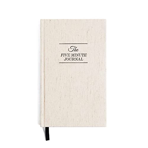 Intelligent Change The Five Minute Journal, Original Daily Gratitude Journal, Reflection & Manifestation Journal for Mindfulness, Undated Daily Journal, Plastic-Free, White