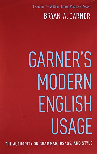 Garner’s Modern English Usage