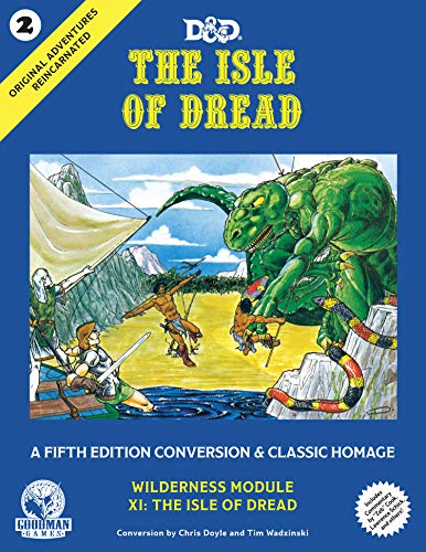 Goodman Games Original Adventures Reincarnated #2 – The Isle of Dread RPG for Adults, Family and Kids 13 Years Old and Up (5E Adventure, Hardback RPG)