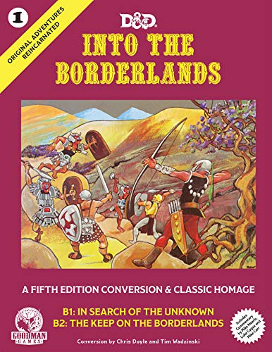 Goodman Games Original Adventures Reincarnated #1 – Into The Borderlands RPG for Adults, Family and Kids 13 Years Old and Up (5E Adventure, Hardback RPG)