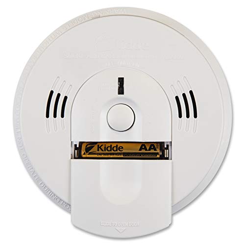 Kidde KN-COSM-BA Battery-Operated Combination Carbon Monoxide and Smoke Alarm with Talking Alarm , WHITE